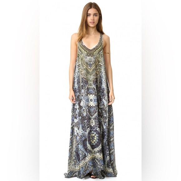 Camilla Constantinople racer back maxi dress-2 - Picture 2 of 13